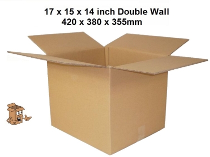 Picture of Cardboard boxes double wall book boxes 430x380x355mm